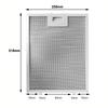 2 ks filtrů digestoře kovová mřížka odvětrávací filtr 32 x 26 cm kuchyňský digestoř olejový filtr digestoř tuk proti oleji bavlněný