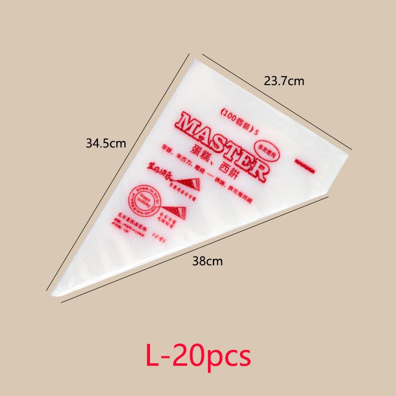 SML20 50 100PCS Disposable Pastry Bags Confectionery Equipment Pastry And Bakery Accessories Reposteria Cake Tools For Cake