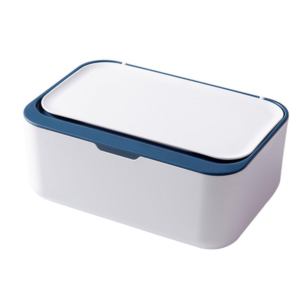1pc Wet Wipes Storage Box With Lid Home Desktop Tissue Dispenser Napkin Case Desktop Coffee Table Drawer Paper Box