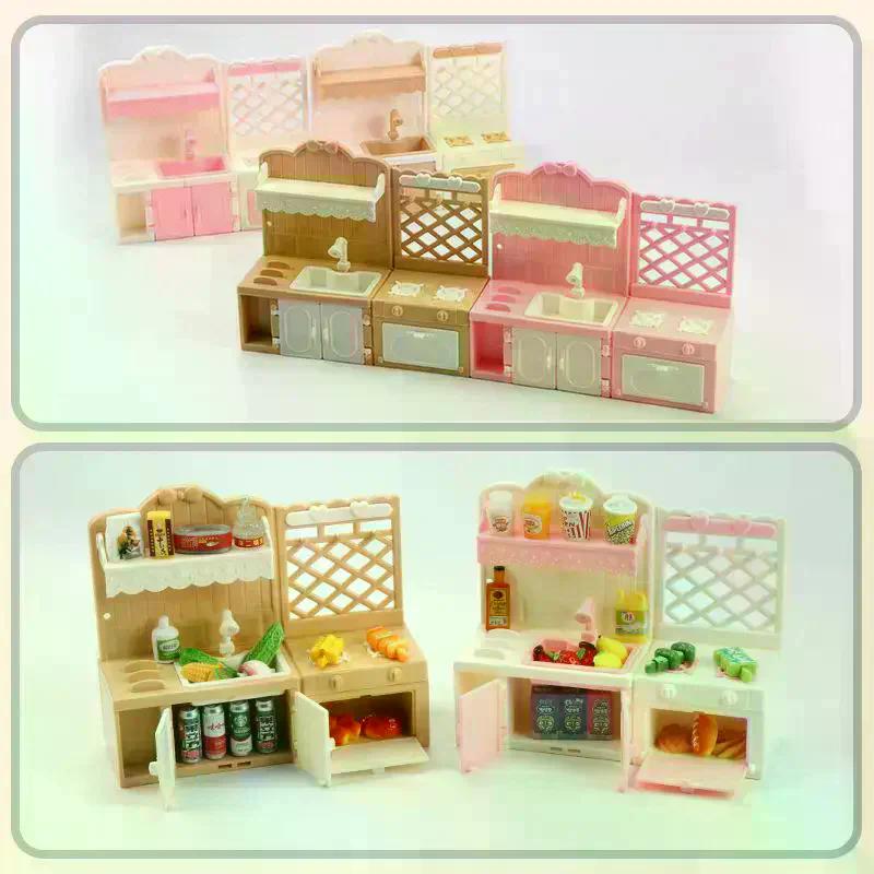 1/12 Domeček pro panenky Simulace kuchyňské vitríny Model Domeček pro panenky Miniaturní kuchyňský nábytek Dekorace Hračky na hraní na předstírání