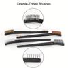 3/4/7PCS Double Headed Wire Brush Nylon Hook Rust Removal And Dirt Removal, Reusable Multifunctional Handheld Cleaning Tool Set