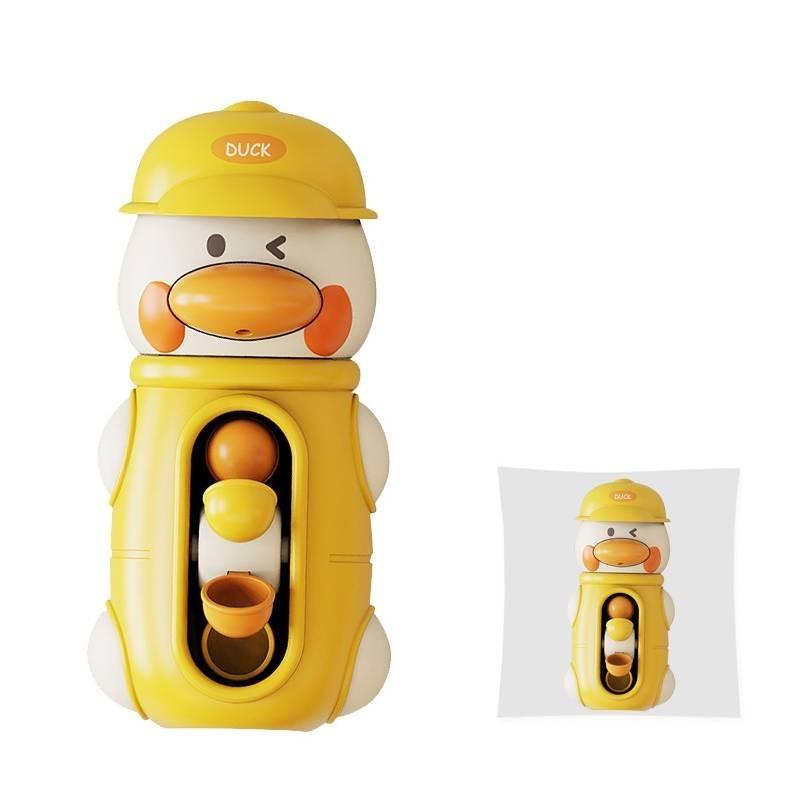 

Duck Suction Elephants Cups Water Wheels Children Bath Toys Detachable Hats жовтий