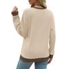 Autumn and Winter Women Round Neck Loose Long Sleeve Sweatshirt Casual Top