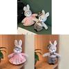 Cute Rabbit Plush Keychain With Pp Cotton Filling For Gifts And Decor