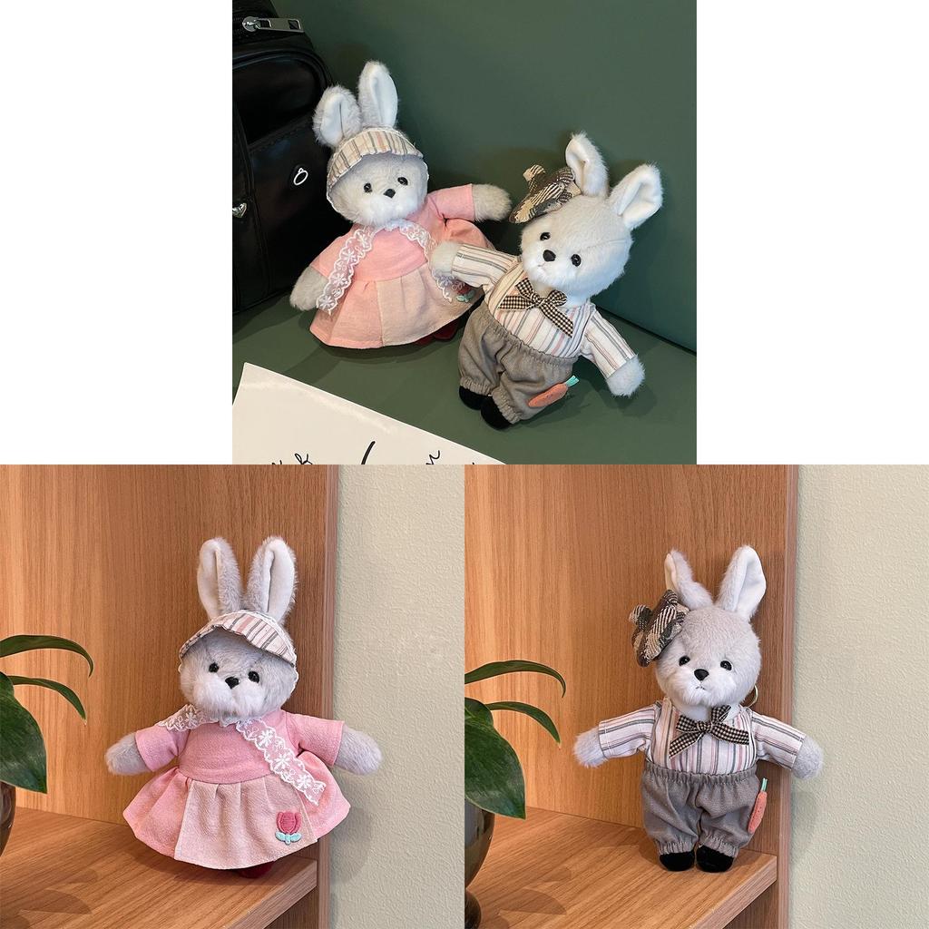 Cute Rabbit Plush Keychain With Pp Cotton Filling For Gifts And Decor