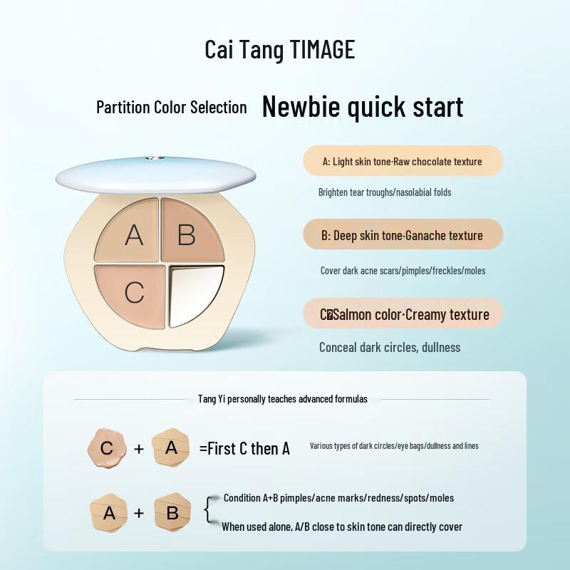 Cai Tang Three-Color Concealer Palette