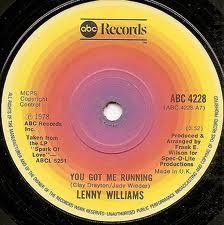 

7inch Record LENNY WILLIAMS - You Got Me Running ABC4228 ABC Records 1978 UK Soul/Funk Used