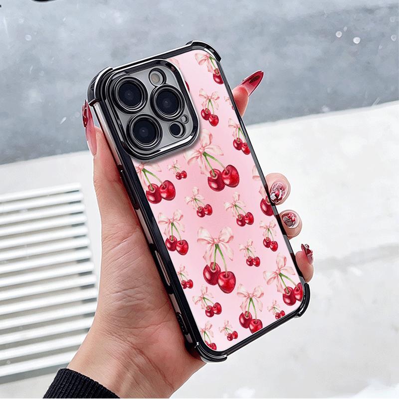 Cherry Bow Sweet Soft Phone Case For Xiaomi Poco X7 X8 Pro Max X6 X5 X3 F8 Ultra F7 M8 M7 M5S Redmi 15C 15A 15 14C 13C 12C 13 12