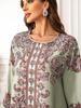 High-Density Beaded Print Muslim Abaya Dress