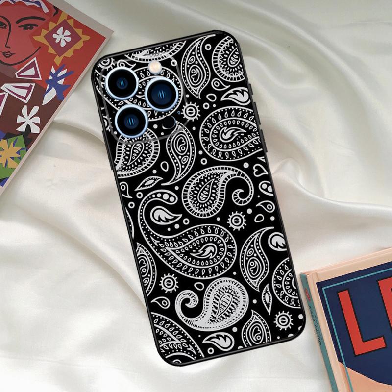 Paisley Pattern Phone Case For iPhone 16 15 14 13 12 11 17 Pro Max 15 16 Plus 12 Mini 16e 17 Air Funda Cover