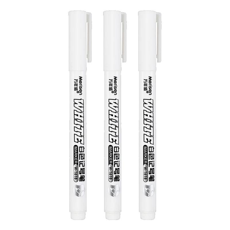 1/2/3/4/5Pcs White Marker Pens 2.0mm Oily Waterproof White DIY Graffiti Sketching Markers Stationery Wrting School Supplies