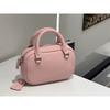 Bowlingtas, Boston Echte Leren Handtas, Niche Enkelvoudige Schouder Crossbody Tas
