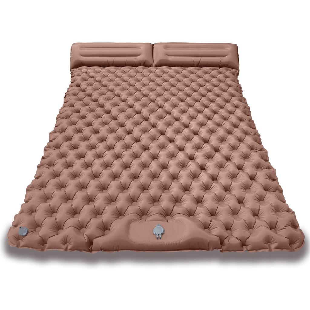 Ultralight Portable TPU Inflatable Camping Pad - Moisture-Proof, Single/Double, Foot-Press Design