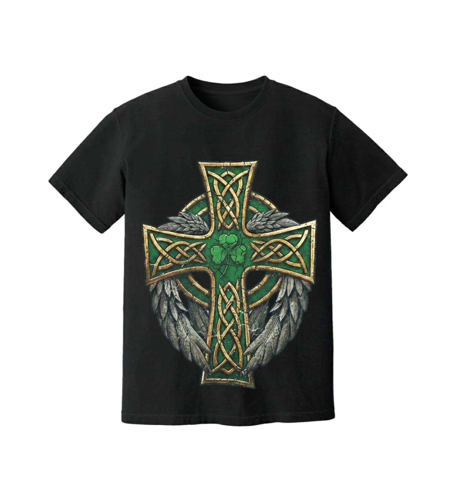 

Vintage Distressed St. Patrick s Day Cross In Unisex, Adult Tees 110