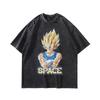 Vintage Street Cartoon Print Oversize Old Short-Sleeved T-Shirt Men'S And Women'S Hip Hop Loose Half-Sleeved Tee Shirt