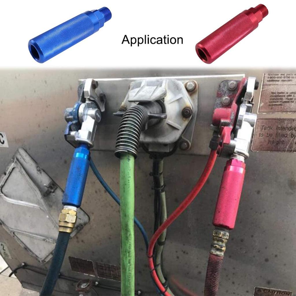 KOOTANS Anodized Aluminum Gladhand Glad Hand Extension Handle Red and for Trucks and Easy Coupling Grips, Set, Blue, Trailers,