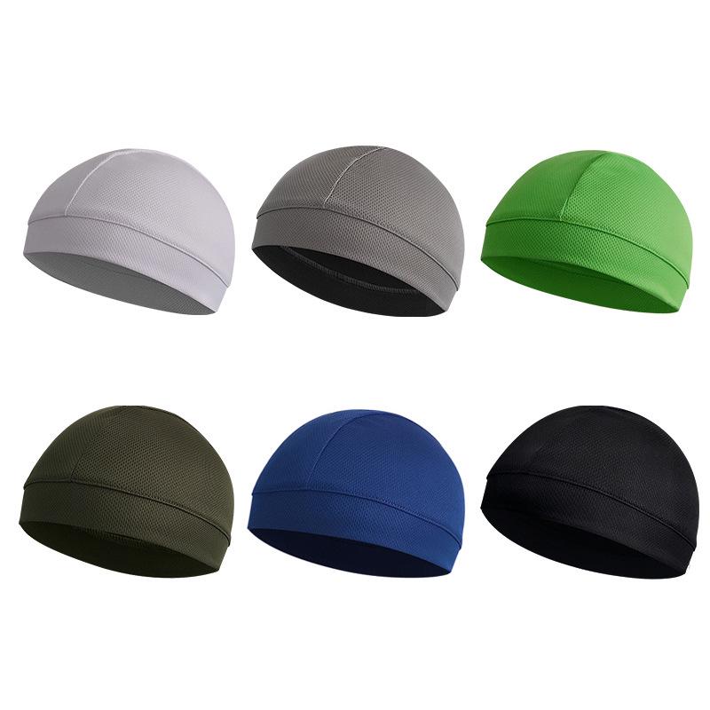 Breathable Summer Cycling Skull Cap - Sweat-Absorbent, Windproof Headscarf for Outdoor Sports and Motorcycle Riding