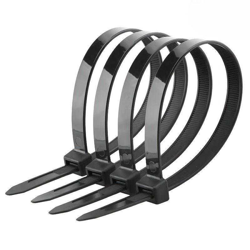 Heavy Duty Nylon Self Locking Cable Ties Assorted Sizes 12 Inch 10 Inch 8 Inch 6 Inch 4 Inch Bundle of 500 Durable Wire Fastening Straps