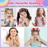 Faburo 12pcs Toddler Jewelry for Girls -6 Necklaces, 6 Bracelets | Little Girls Jewelry Kids Mermaid Necklace for girls, Kids Jewelry Necklace