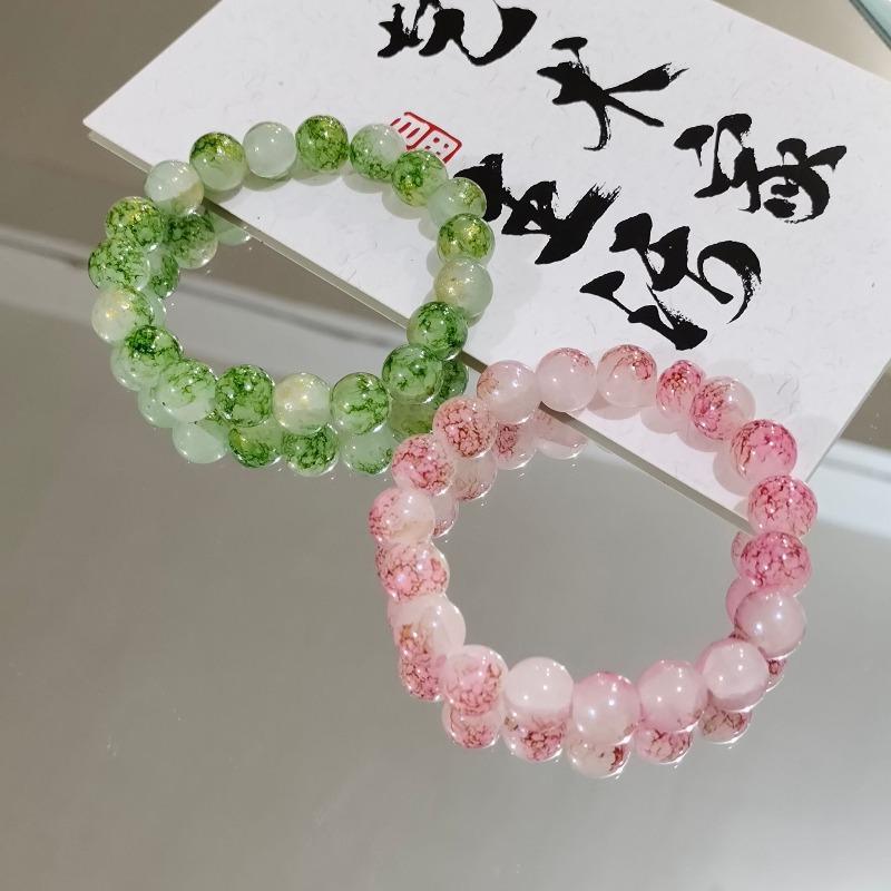 New Chinese-style Glass Bead Bracelet - A Unique and Exclusive Design for Women, Featuring A New Type of Lucky Charm Bracelet.