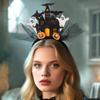 Light Up Haunted Castles Hairband Festival Hair Accessory For Night Event Halloween Costume Headwear for Children Adult