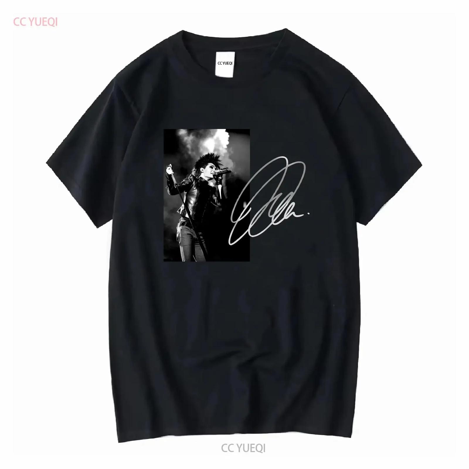 

Bill Kaulitz Tokio Hotel in concert signed T shirt black S 5Xl 1F861 vintage Washed Casual homme Versatile Unisex Soft XXXXXL різнокольоровий