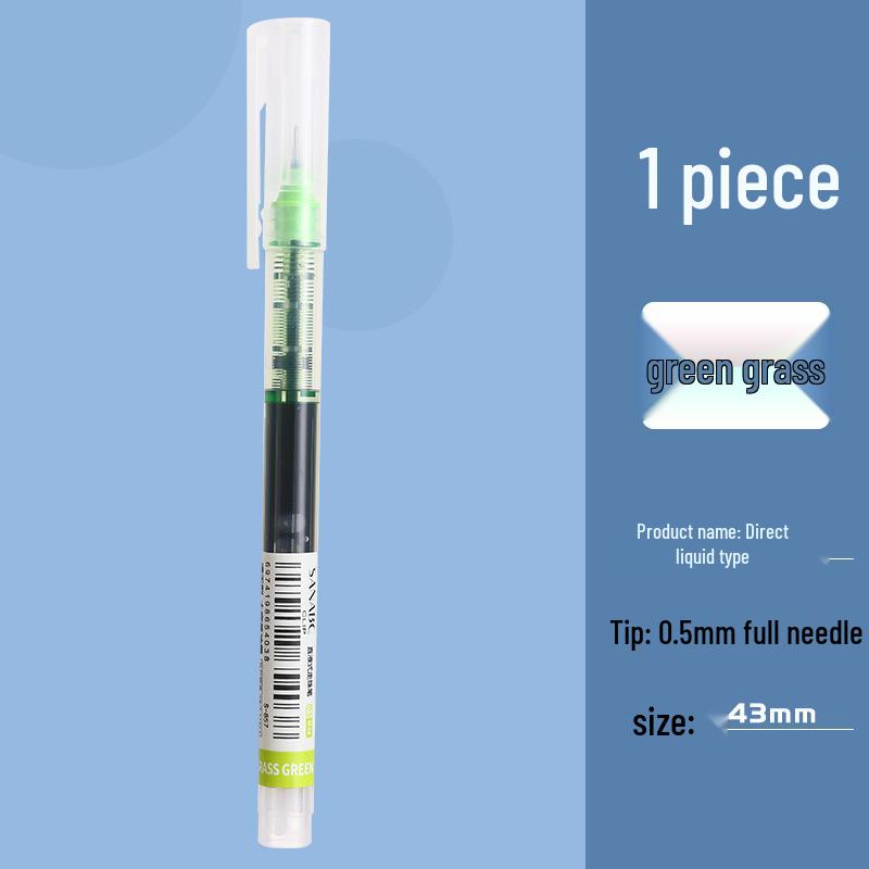 Vibrant Quick-Dry Gel Ink Rollerball Pen 0.5mm Needle Tip, Large Capacity