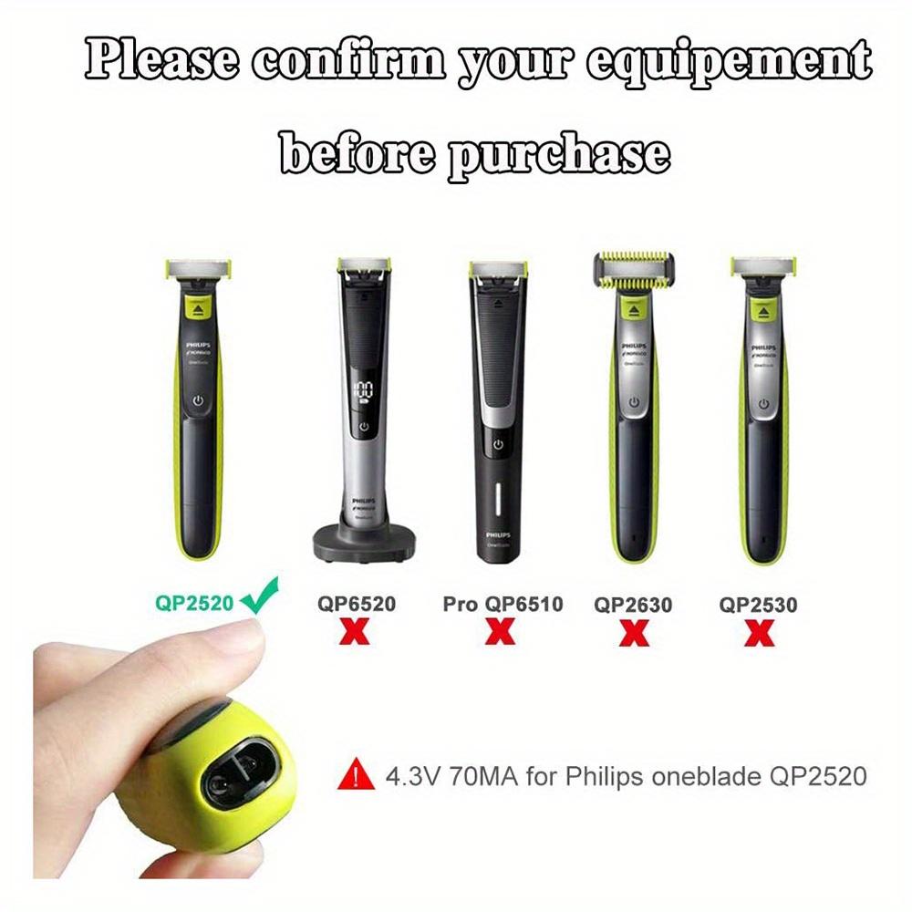 Für Philips 3000-9000/OneBlade Rasierer Ersatz-USB-Ladegerät-Adapter 4,3V QP2520/2620 RQ320/328/330/350