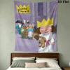 Kleine Prinzessin Pattern Wall Tapestry Aesthetic Wall Hanging Printed Fabric Blanket Decorative Tapestries for Bedroom Living Room Home Decor