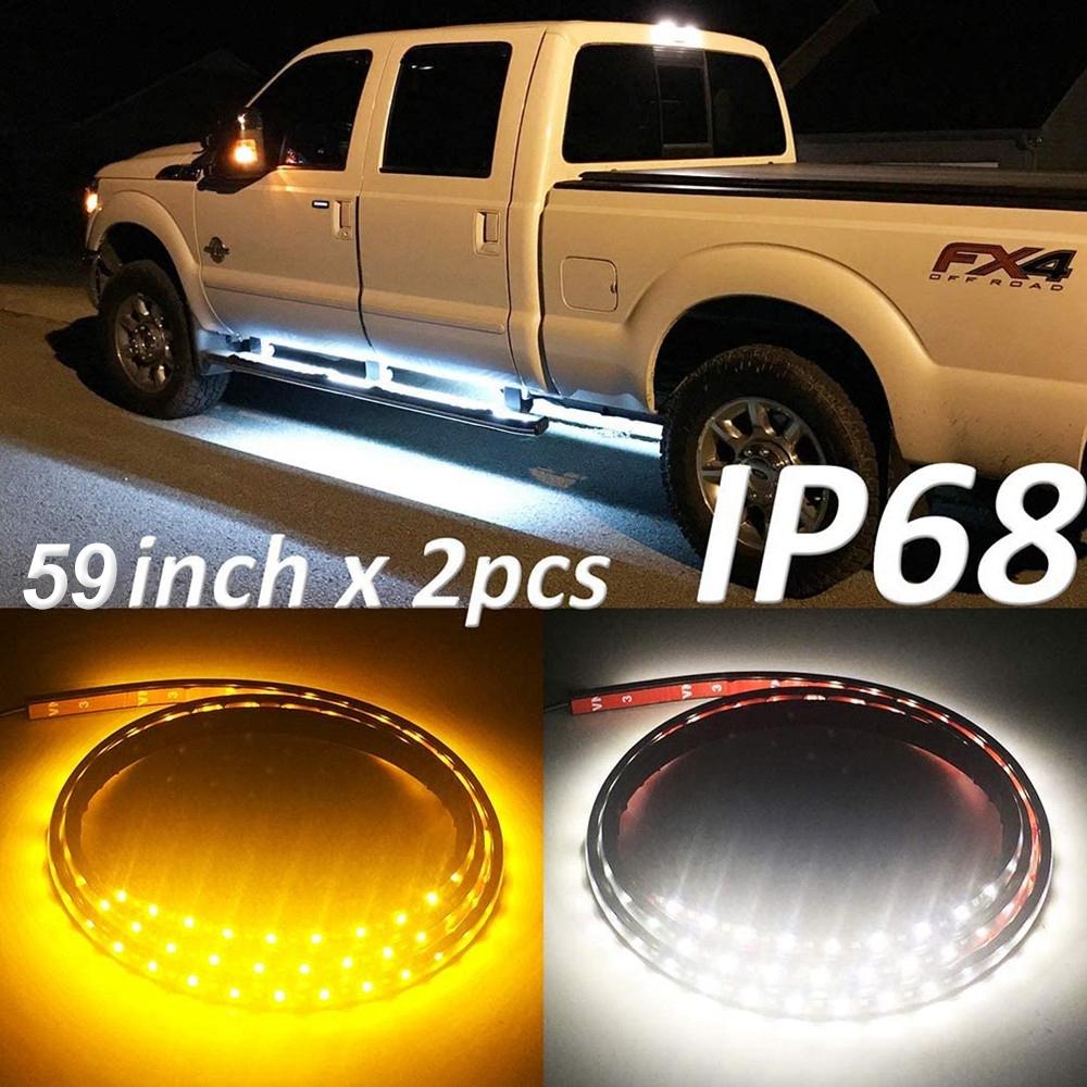 

2 шт. Автомобильный приветственный свет, подсветка подножки для внедорожника 4X4 UTE, светодиодная лента 12 В, лампа подножки длиной 1,5 м/1,8 м