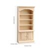 Unpainted Miniature Cabinet 1/12 Scale Doll House Decoration Scene Display Accessories Craft Model Project Furniture