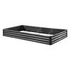 Metal Raised Garden Bed, 2.4 X 1.2 X 0.3 M Outdoor Galvalume Planter Garden Box, Open Bottom Design, Large Planter Raised Bed for Growing Vegetables,