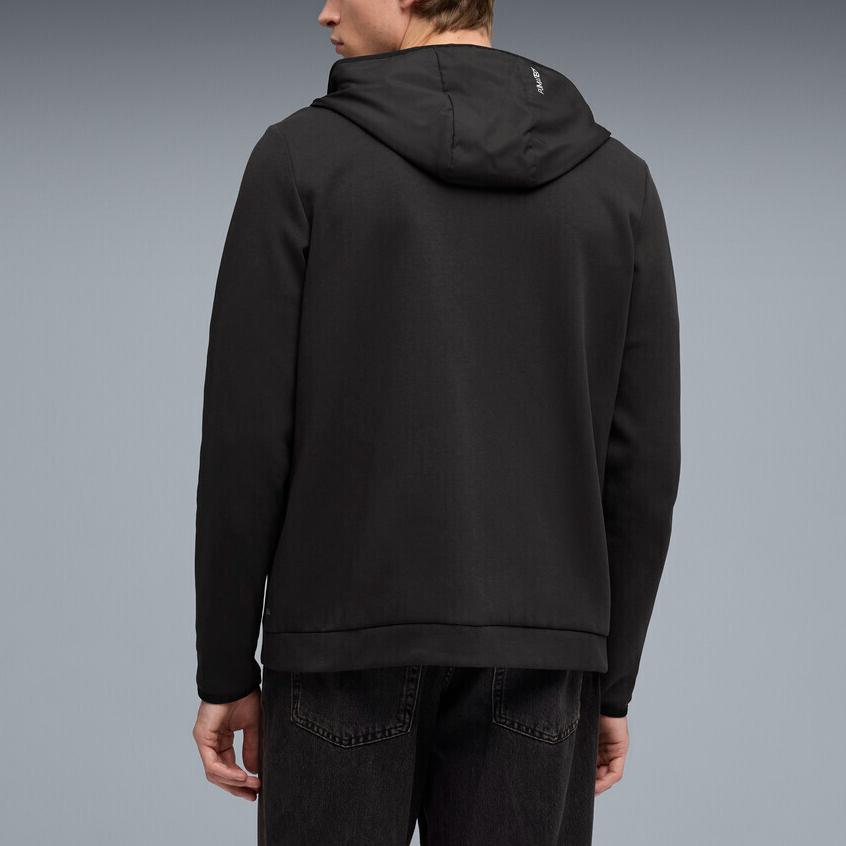 Puma Knitted Solid Color Hooded Sports Casual Long Sleeve Jacket Men jackets 694196-01