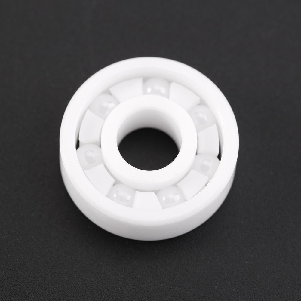 1pc White Color ZrO2 Ceramic Miniature 608 Ball Bearing for Fingertip Toy Spinner 8*22*7mm