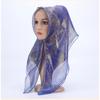 Womens Floral Print Scarf Headwrap Lightweight Silk Square Shawl Modest Fashion Accessory