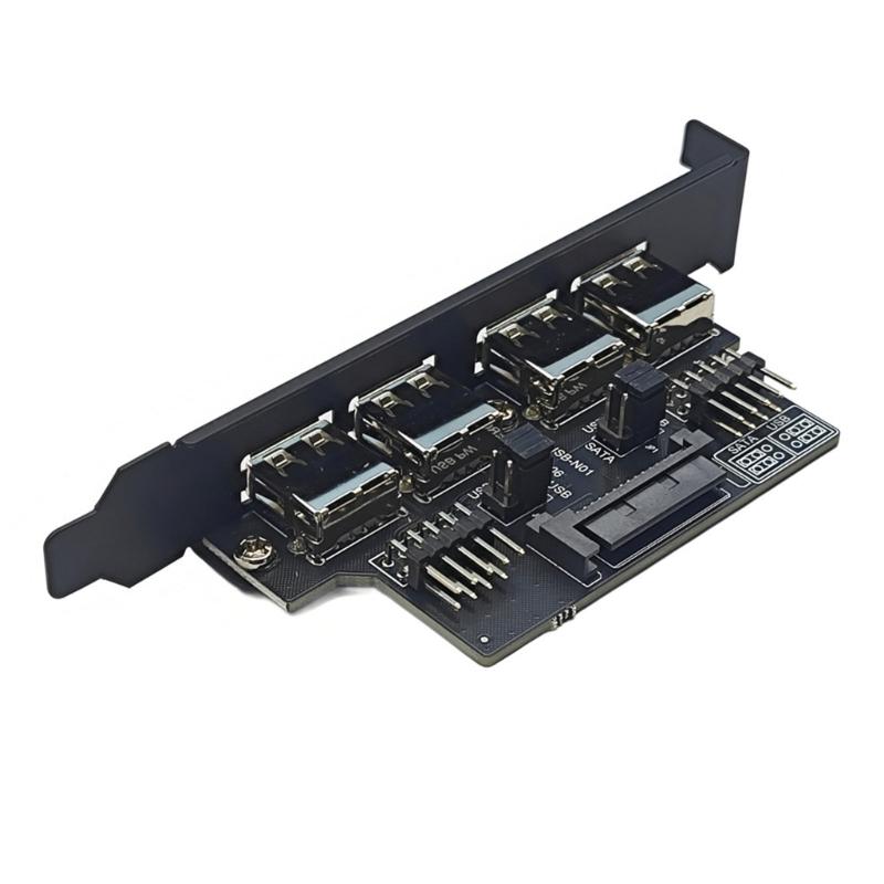 Universals USB2.0 Motherboards Expansion Bracket For PC Case Featuring Anti Interferences Metal Housing