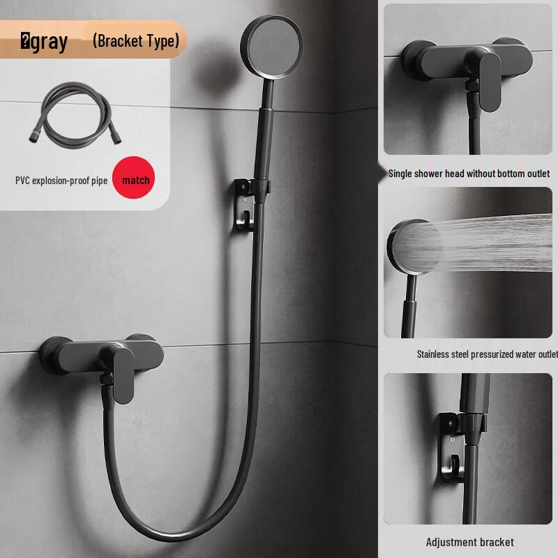 TLXT Wall-Mounted Shower & Bathtub Faucet Set