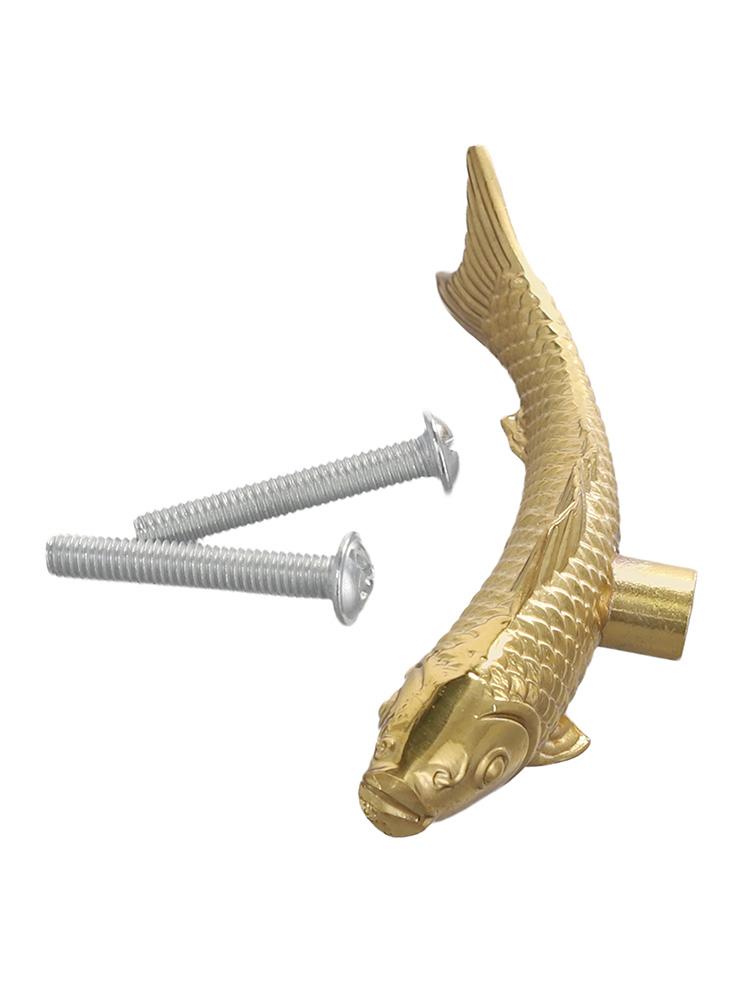 Animal Cabinet Knob Cabinet Handle Furniture Enhancement Brass Material Bright Colors Detailed Design Fade-resistant