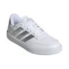 adidas CourtBlock White Silver Metallic Women Sneakers Cloud-White Grey-Two IF6465