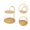 Bamboo Cupcake Stand Dessert Display Stands Table for Celebration