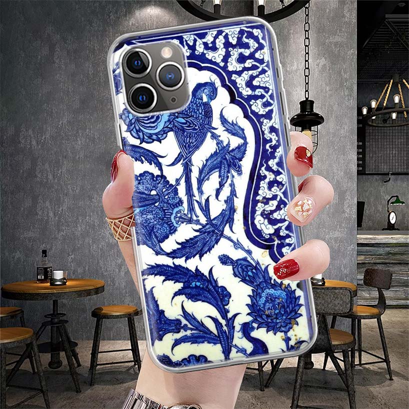 Blue And White Porcelain Soft Phone Case For IPhone 11 17 Air 16E 16 Pro Max 15 + 14 Plus 13 Mini 12 Apple 7 SE 8 Fundas Coque 1