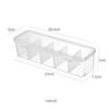 transparent 5 compartments