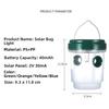 New Solar Powered Wasp Trap Box PP Hanging Bee Trap Bottle Reusable Transparent Wasp Killer Outdoor Use