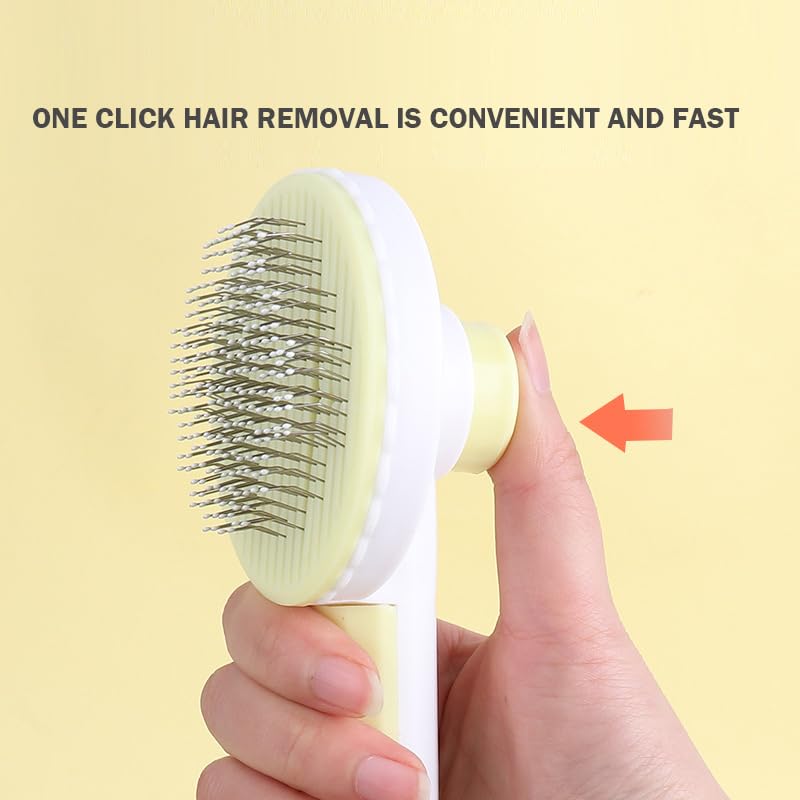 LAKELUUYAA Pet Grooming Brush and Comb Set for Dogs and Includes Steel Cotton Dog Grooming Metal Flea Comb for and Dog Nail Clippers 11-Piece Cats,