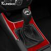 Real Soft Carbon Fiber Sticker For Subaru Impreza 2009 2010 2011 Manual Car Gear Shifter Console Panel Interior Accessories