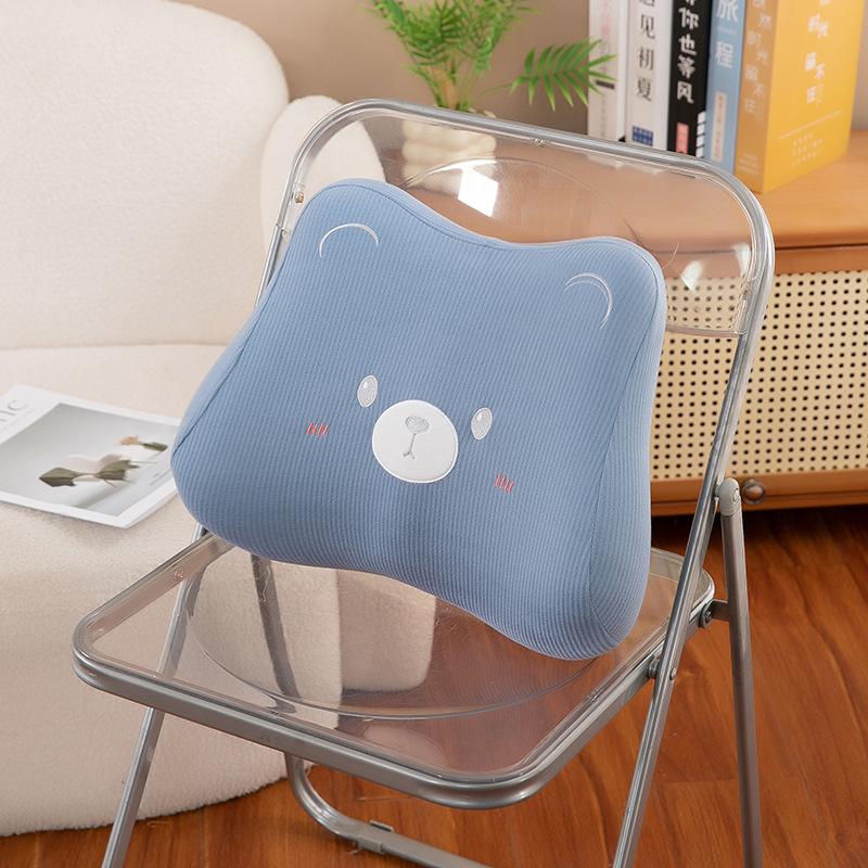 Cute Rabbit Bear Waist Leaning On The Office Work Station for A Long Time Seating Artifact Seat Waist Support Cushion Plush Toy