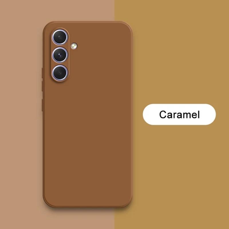 

Роскошный мягкий жидкий силиконовый чехол для телефона для iPhone 15 14 13 12 11 Pro Max X XR XS Max 7 8 15 Plus противоударный чехол из ТПУ For iPhone 8 Plus коричневый