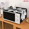 85x35cm Microwave Oven Dust Cover Oil Proof Waterproof Polyester Fabric Machine Protector Washable Protective Cover