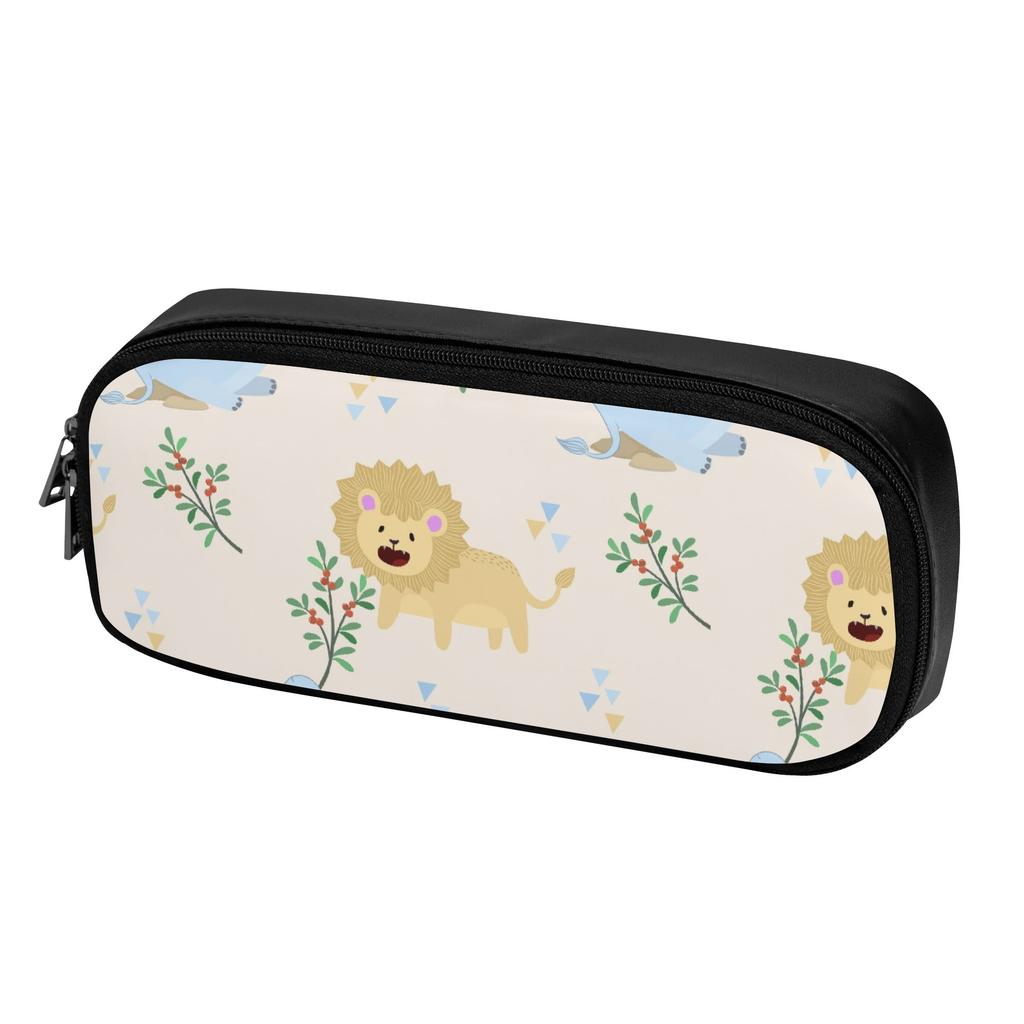 Sturdy PU Leather Pen Case for Classroom and Office Supplies with Protective Firm Shape for Students Teachers and Workers