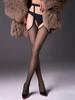 Stocking Garters 2 In 1 Pantyhose Women's Oil Shiny Glossy Elastic Sheer See Through Lingerie Sexy Crotchless Woman Clothing